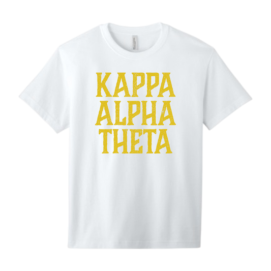 Kappa Alpha Theta, Full Name with Texture - Sorority