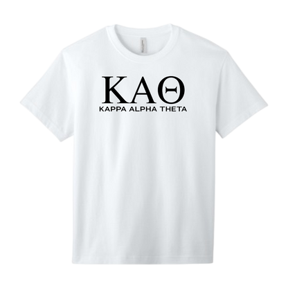 Kappa Alpha Theta, Greek Letters Tee - Sorority
