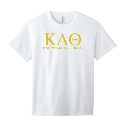Kappa Alpha Theta, Greek Letters Tee - Sorority