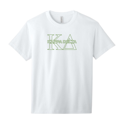 Kappa Delta, Split Greek Letters Tee - Sorority