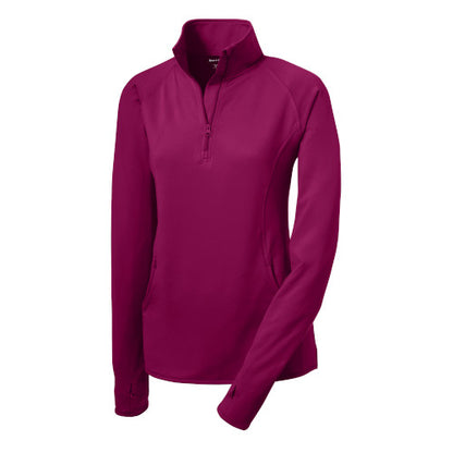 Sport-Tek® Women's Sport-Wick® Stretch 1/4-Zip Pullover