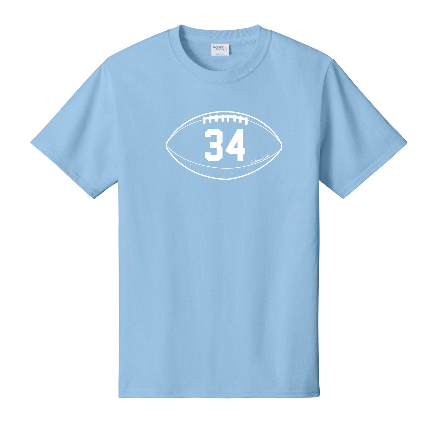 Gridiron Greats T-Shirt, White Print - TFC