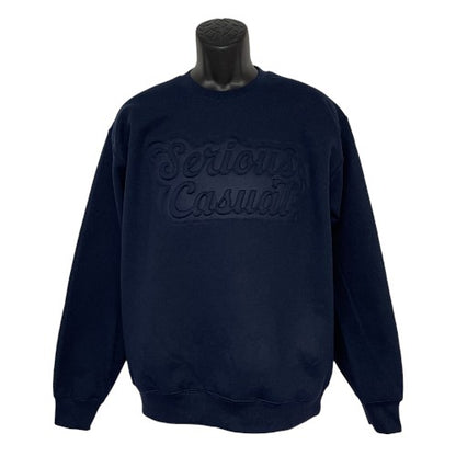 Embossed Script Crewneck - Serious Casual