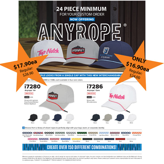 Cap America Anyrope Custom Hats
