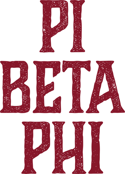 Pi Beta Phi, Full Name with Texture - Sorority