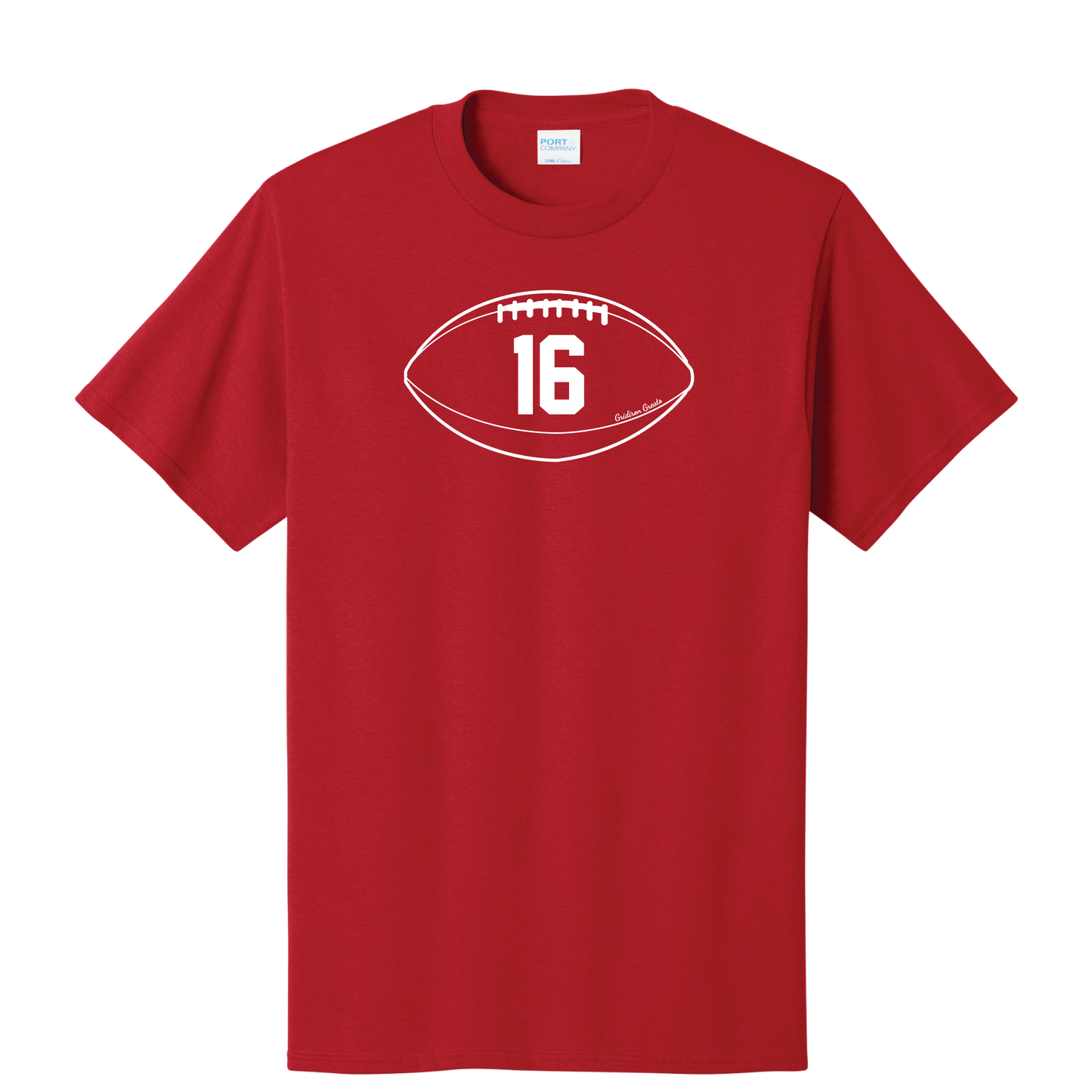 Gridiron Greats T-Shirt, White Print - TFC