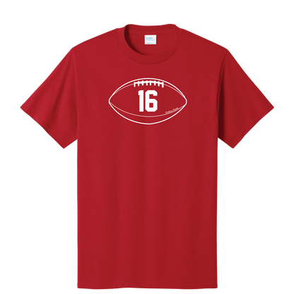 Gridiron Greats T-Shirt, White Print - TFC