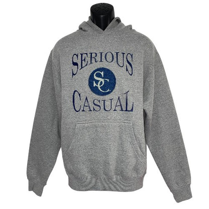 Denim Patch Hoodie - Serious Casual