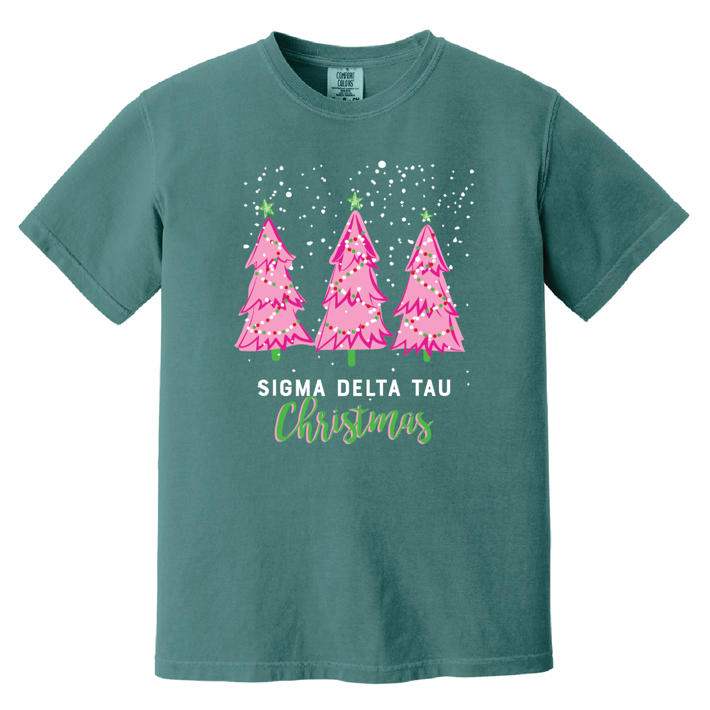 Christmas Tree Short Sleeve Tee, Comfort Colors