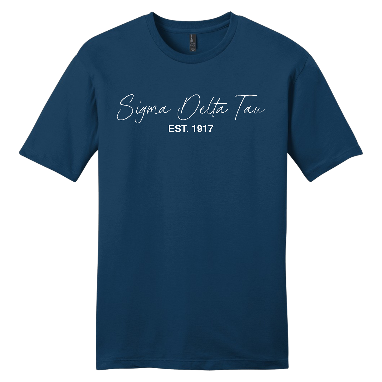 Sigma Delta Tau, Script Est. Tee - Sorority