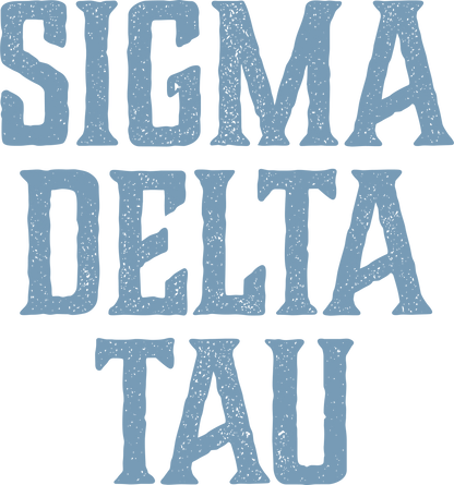 Sigma Delta Tau, Full Name with Texture - Sorority