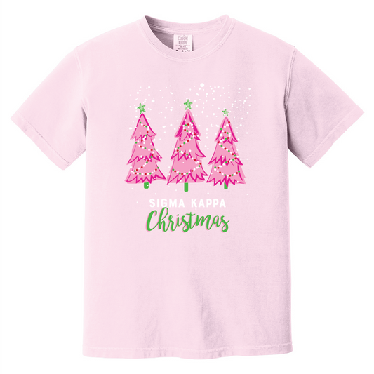 Christmas Tree Short Sleeve Tee, Comfort Colors