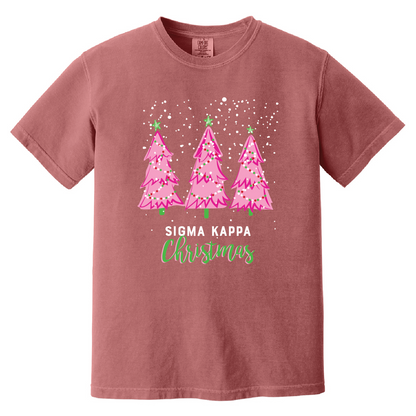 Christmas Tree Short Sleeve Tee, Comfort Colors