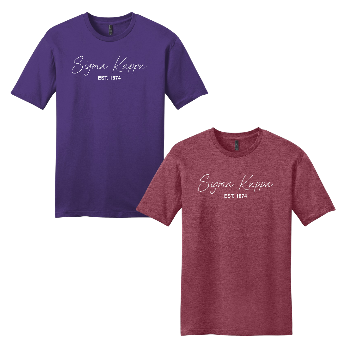 Sigma Kappa, Script Est. Tee - Sorority