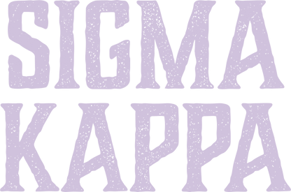 Sigma Kappa, Full Name with Texture - Sorority