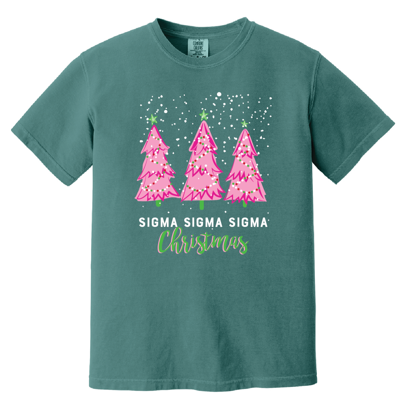 Christmas Tree Short Sleeve Tee, Comfort Colors