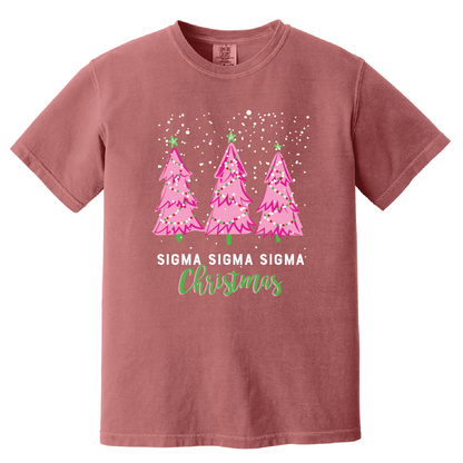 Christmas Tree Short Sleeve Tee, Comfort Colors