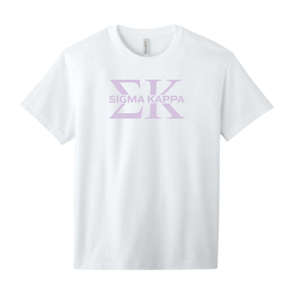 Sigma Kappa, Split Greek Letters Tee - Sorority