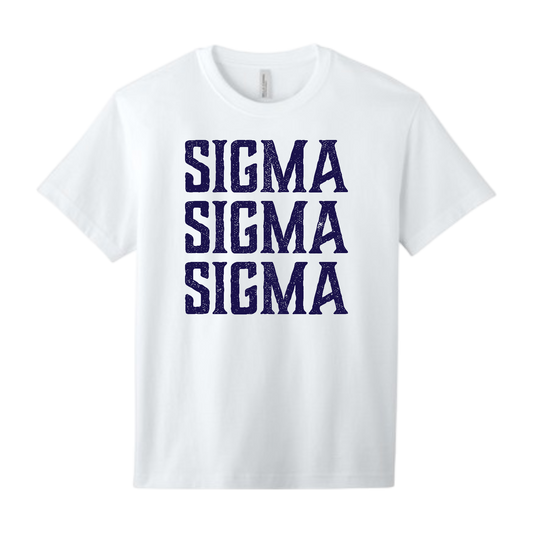 Sigma Sigma Sigma, Full Name with Texture - Sorority