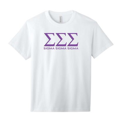 Sigma Sigma Sigma, Greek Letters Tee - Sorority