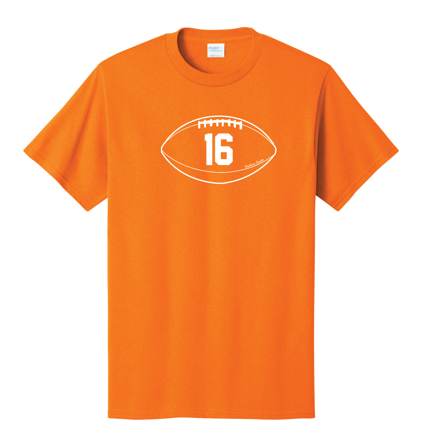 Gridiron Greats T-Shirt, White Print - TFC