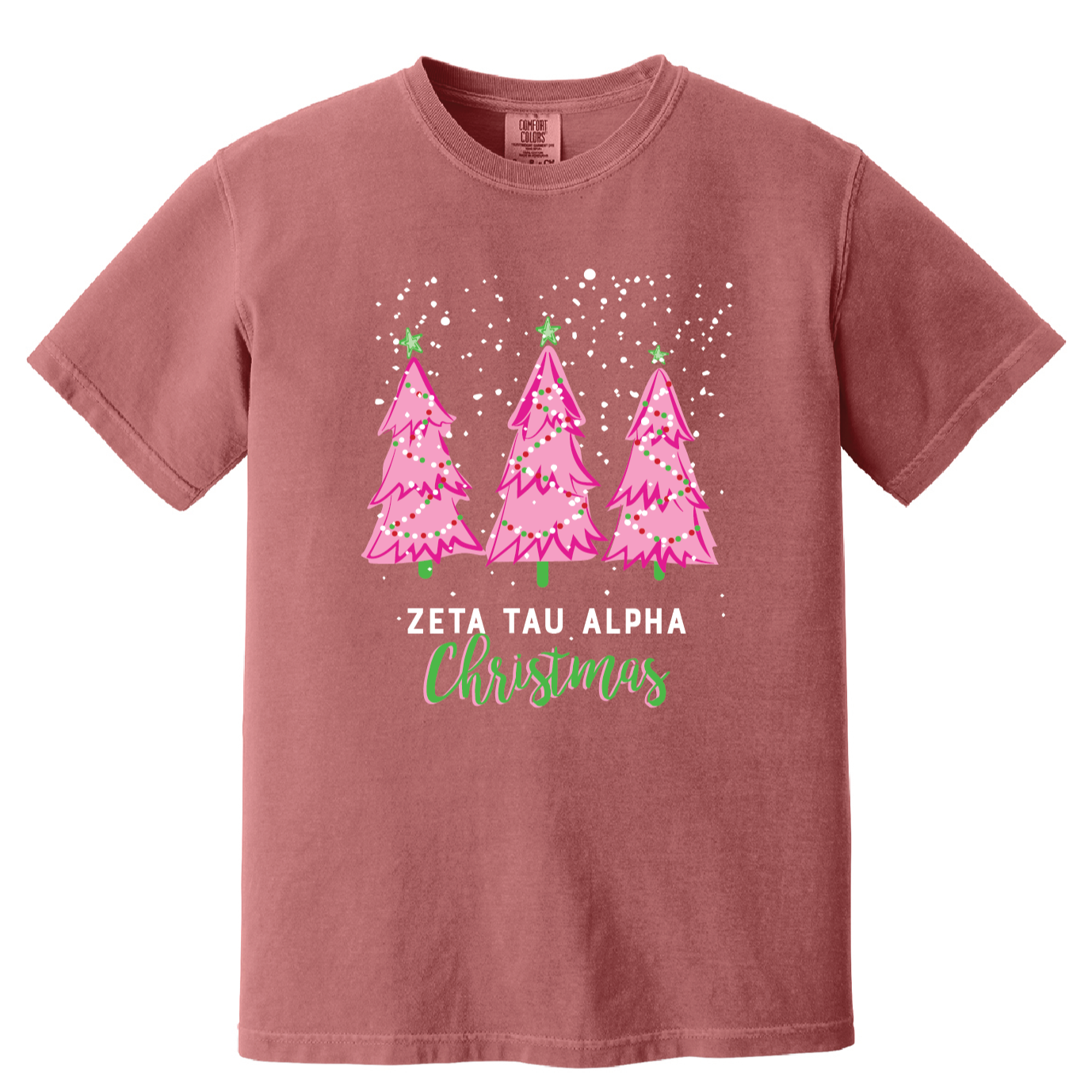 Christmas Tree Short Sleeve Tee, Comfort Colors