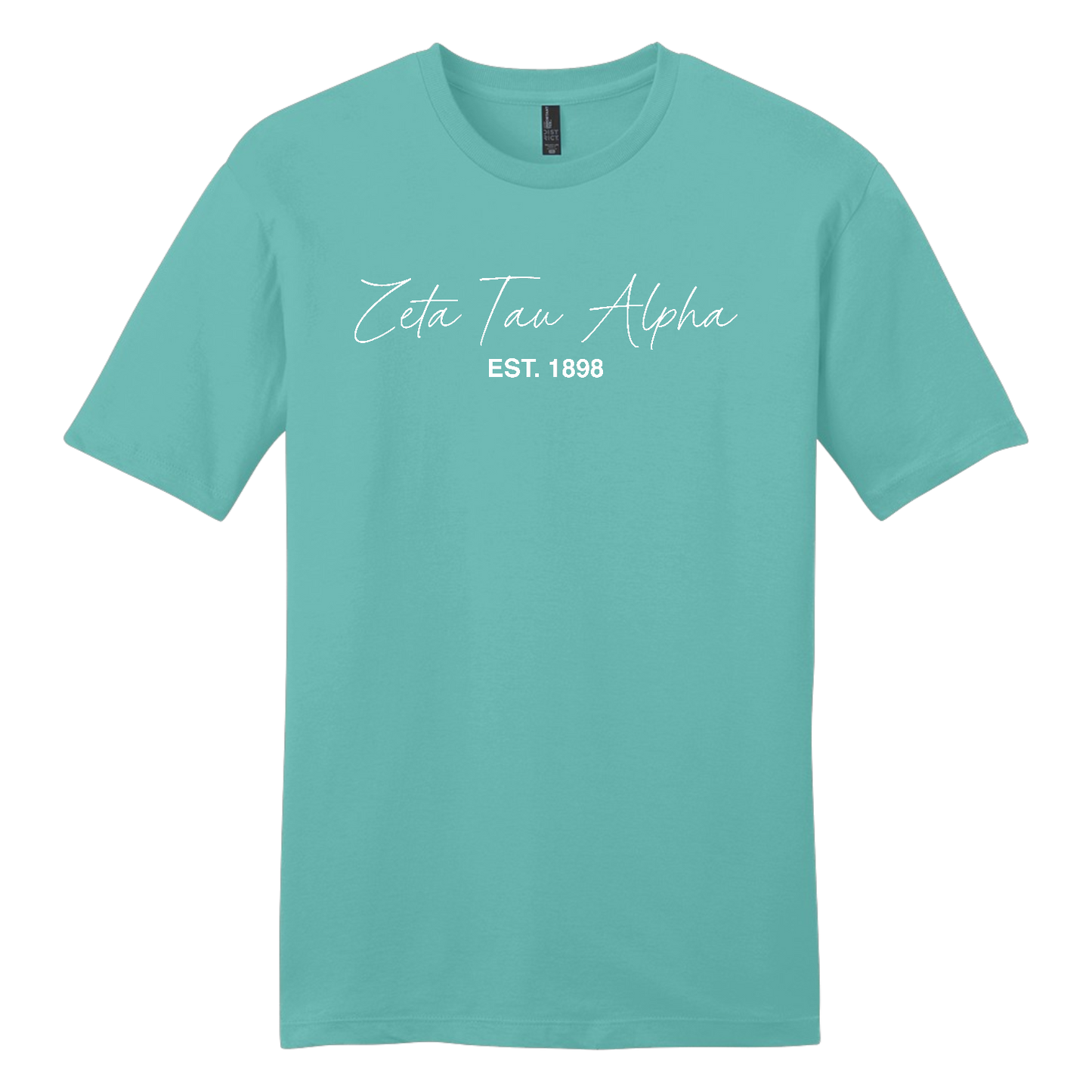 Zeta Tau Alpha, Script Est. Tee - Sorority