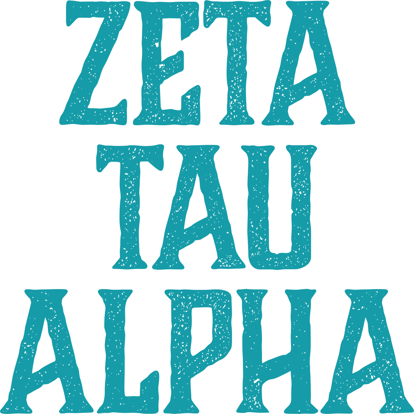 Zeta Tau Alpha, Full Name with Texture - Sorority