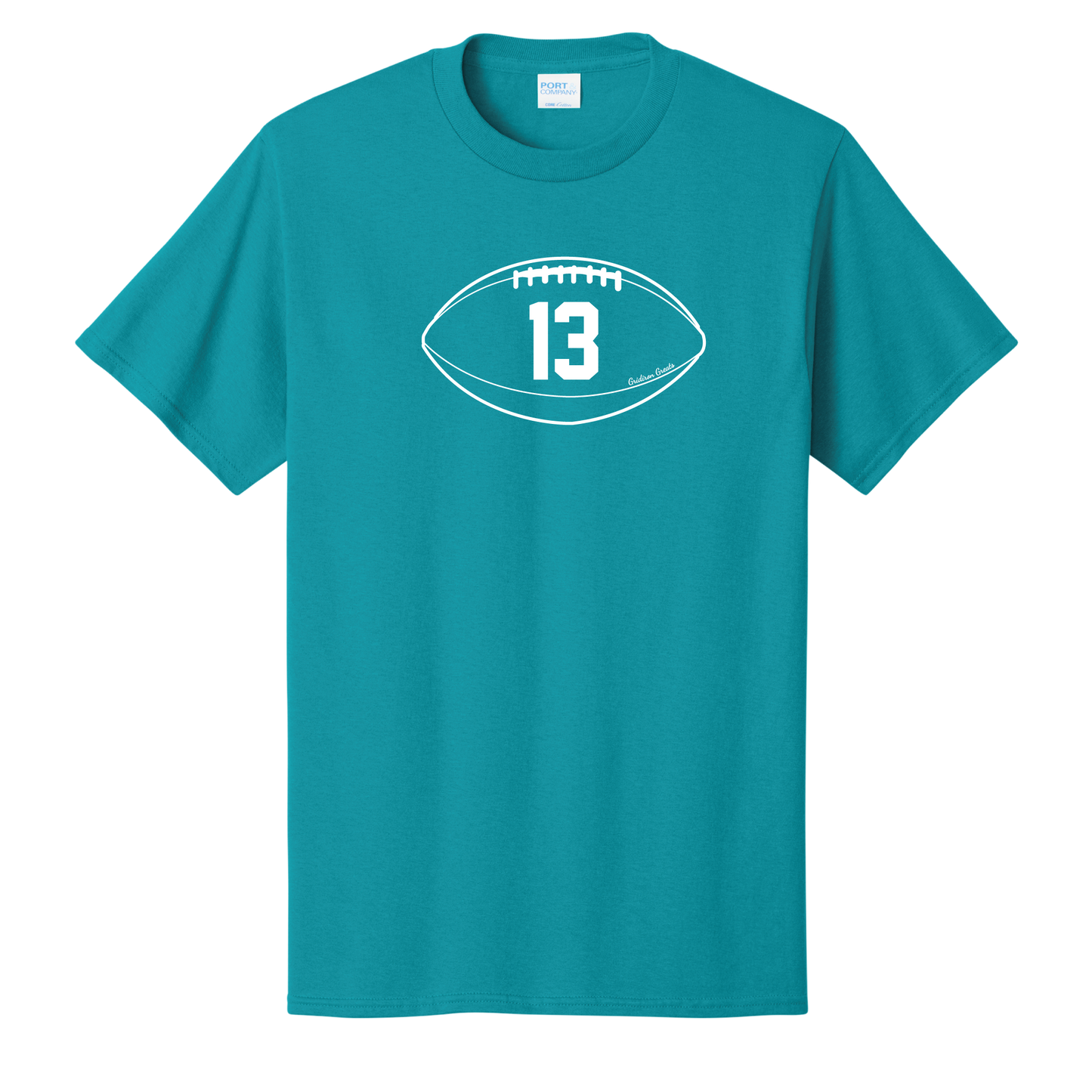 Gridiron Greats T-Shirt, White Print - TFC