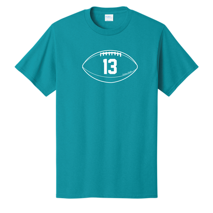 Gridiron Greats T-Shirt, White Print - TFC