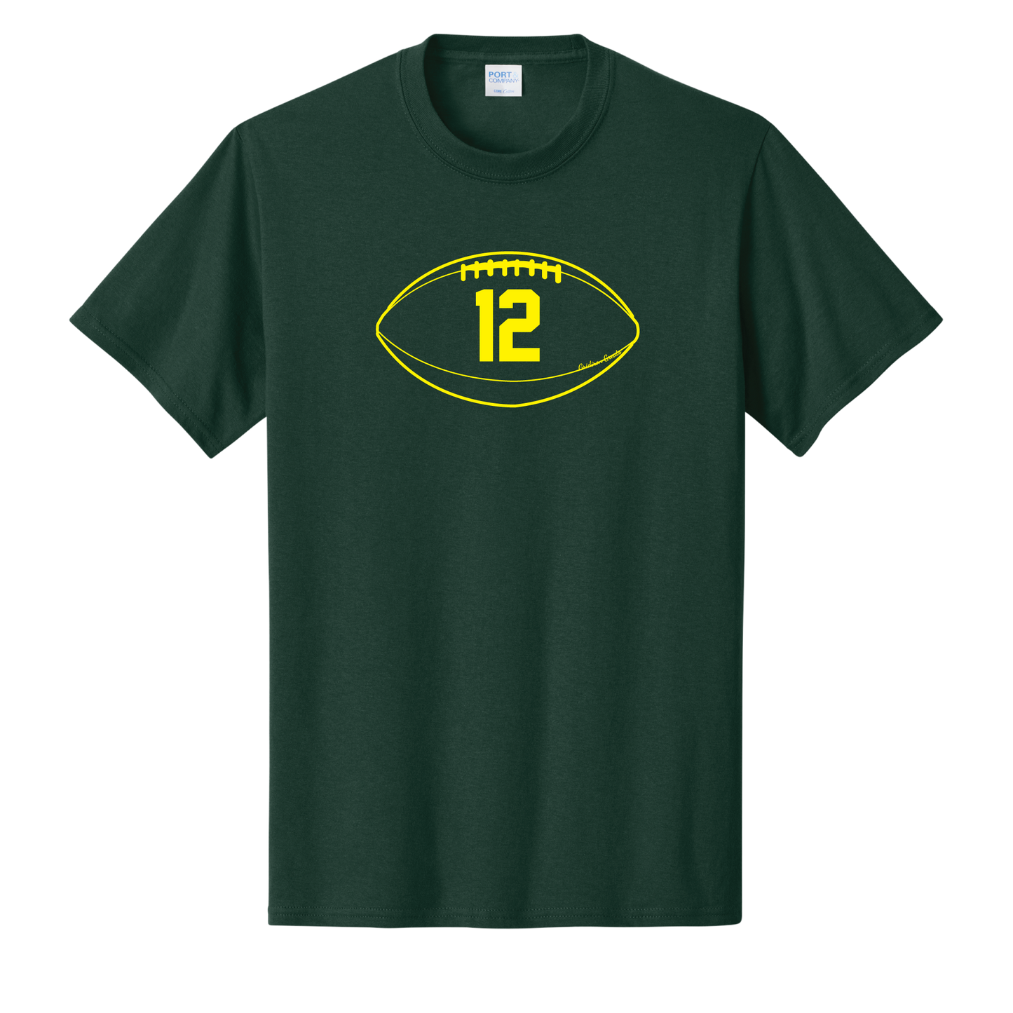 Gridiron Greats T-Shirt, Gold Print - TFC