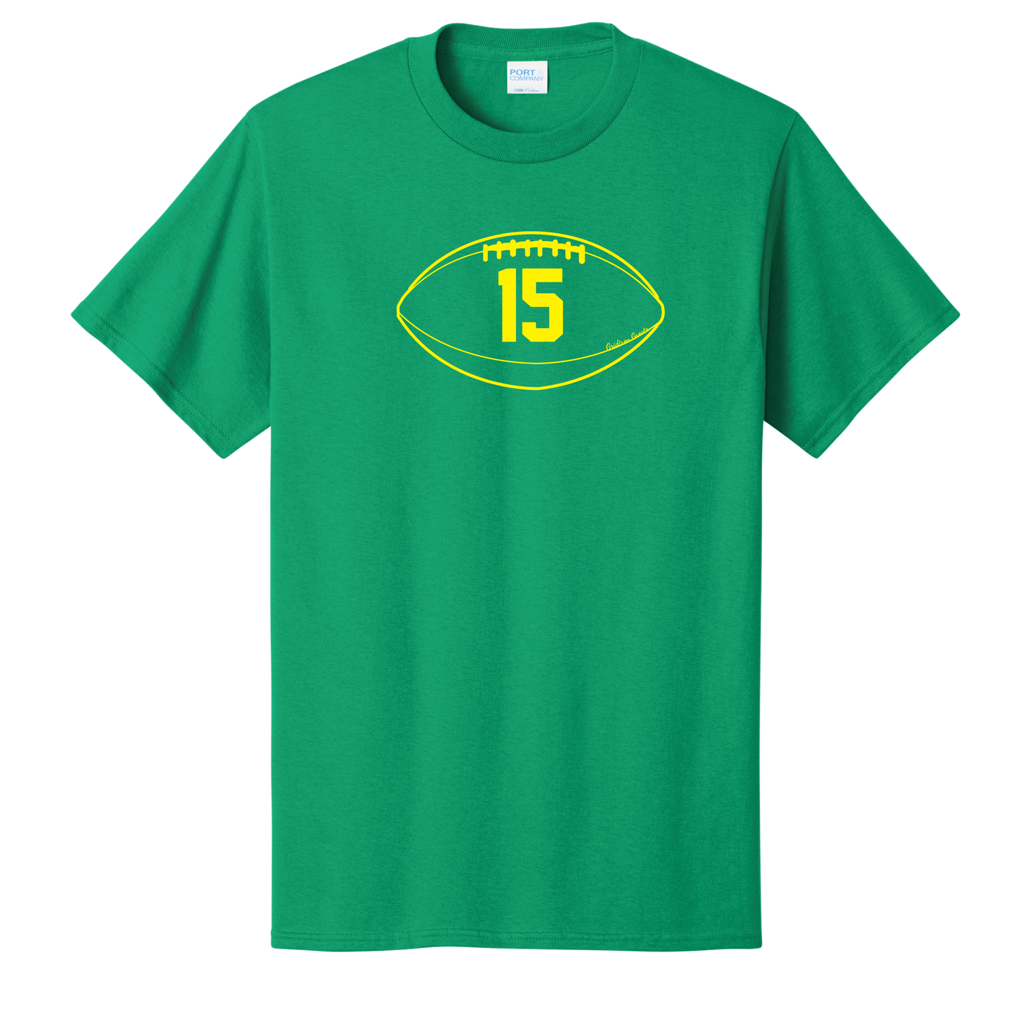 Gridiron Greats T-Shirt, Gold Print - TFC