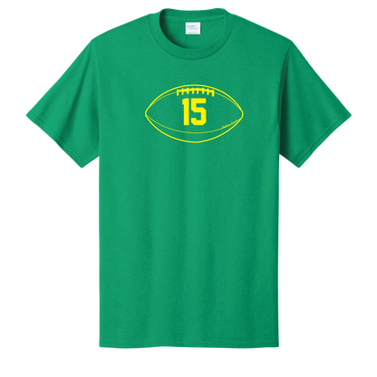 Gridiron Greats T-Shirt, Gold Print - TFC