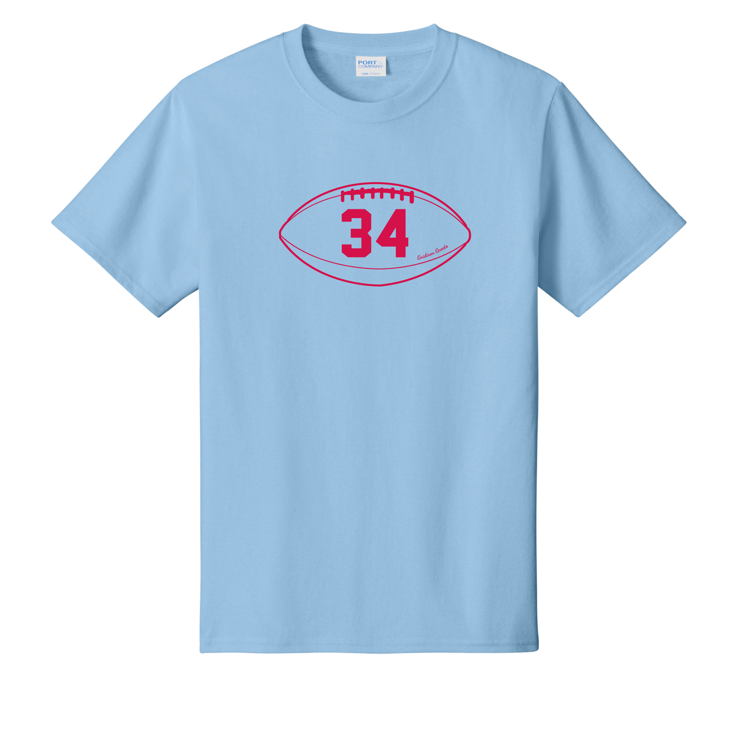 Gridiron Greats T-Shirt, Red Print - TFC