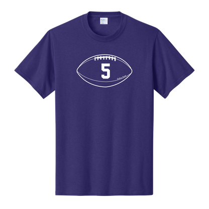 Gridiron Greats T-Shirt, White Print - TFC