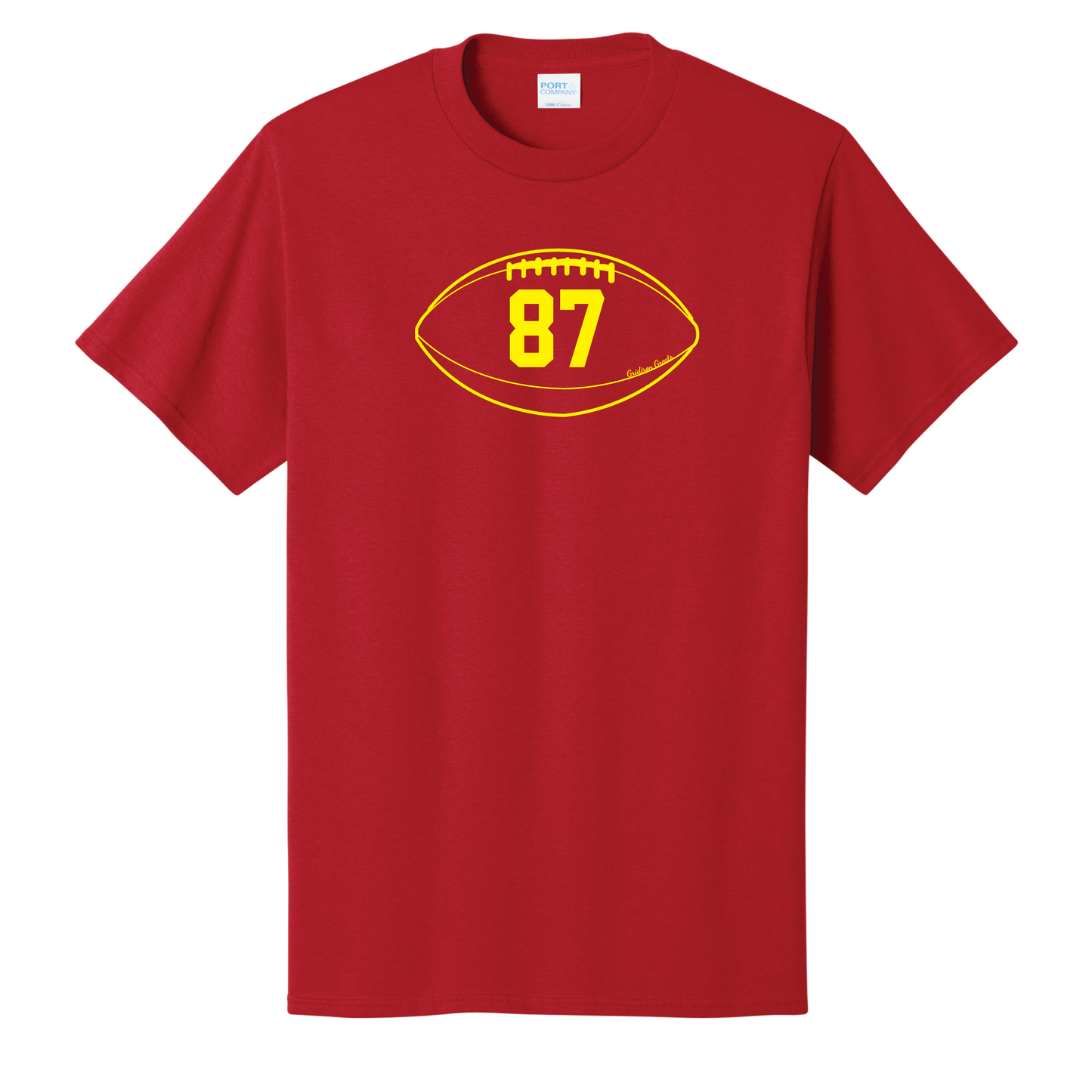Gridiron Greats T-Shirt, Gold Print - TFC