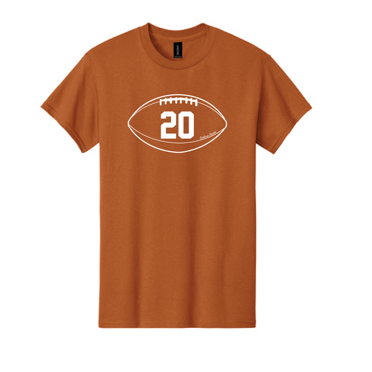 Gridiron Greats T-Shirt, White Print - TFC
